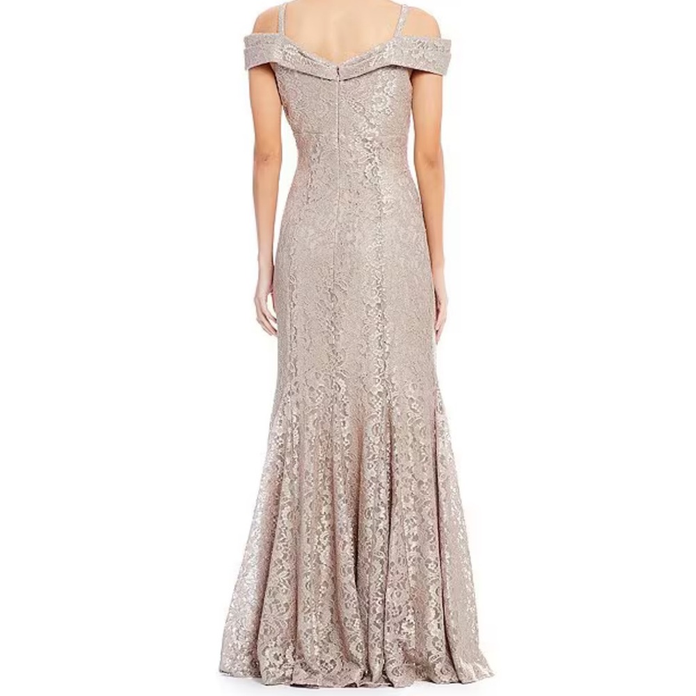 Size 6 R&M Richards off the shoulder ball gown from Dillards. Worn once! - Picture 2 of 5